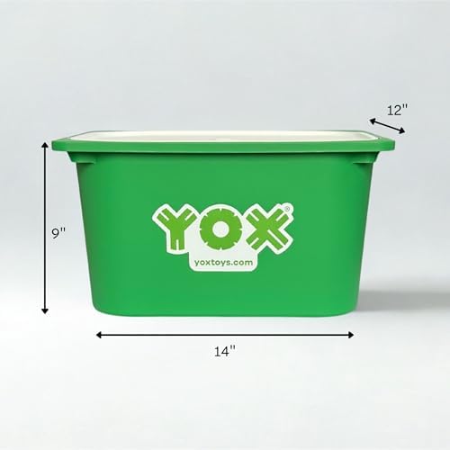 YOX Megabuilder, Creative Educational Building & Construction STEM Toy Set for Kids, Learning Toys for Children Ages 4-10, Boys & Girls Fun Gift, Classroom Supplies, 152 Parts, Storage Bin Included - Image 3