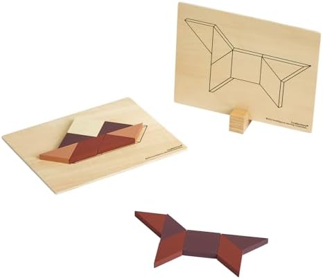 Excellerations Wooden Pattern Blocks - 44 Pieces - Image 5