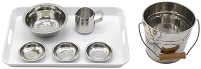 Montessori Daily Life Teaching aid Table Washing Set Practical Life Material for Cleaning Exercise,Simple by Unknown