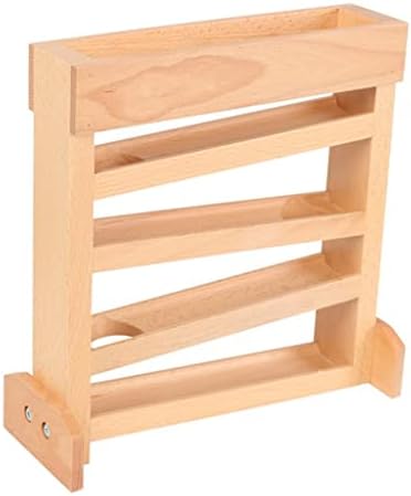 Wooden Ball Ramp with 4 Mini Balls for Toddlers - Image 7