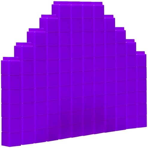200 Pcs Purple Linking Cubes for Math Counting Cubes Manipulatives Plastic Counting Block Manipulative Classroom Learning Supplies for Educational Preschool Activities Boy Girl (Purple) by Unknown
