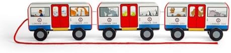 Bigjigs Toys London Pull Along Tube Wooden Pull Along Toy for Children, Sustainably Made Baby & Toddler Gifts, from 18 Months - Image 3
