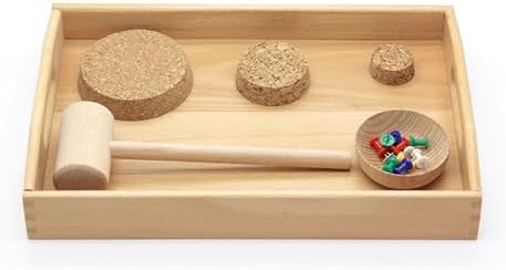 Montessori Hammer Hammering Nail Setting, Hand-Eye Coordination Training by Unknown