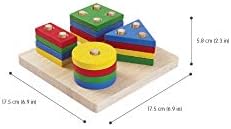PlanToys® Wooden Shape Sorter Toy for Toddlers, Montessori Kids Learning - Image 3