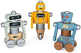 Janod Brico'kids Take-Apart DIY Robots 53 Piece Set – Ages 3 Years+ - J06473 by Janod