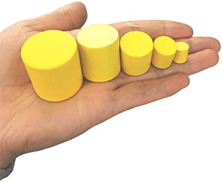 Thoth Montessori Color Cylinder with Cards Wooden Cylinder Ladder Block MINI-Size Knobless Cylinder Montessori Memory Training Game Early Development Toy for Kids - Image 6