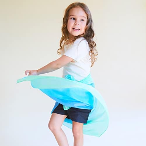 Sarah's Silks Enchanted Playsilk, 100% Silk Scarves for Kids and Toddlers, Sensory Toys | Bright Square Scarves, Montessori Waldorf Toys for Imaginative and Pretend Play - Sea - Image 4