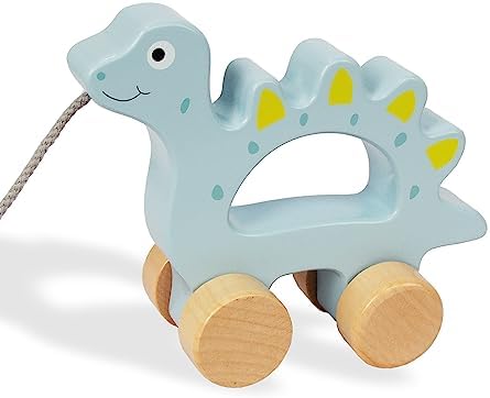 Baby Toys Car,Wooden Pull Along Toy for Toddlers 1 2 3 Year Olds by WoodenEdu