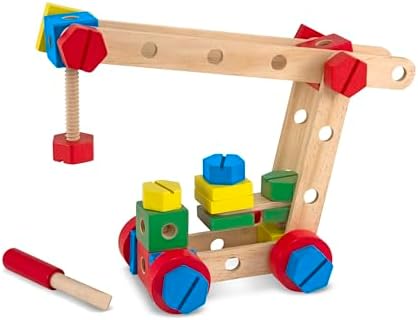Melissa & Doug Wooden Construction Building Set in a Box (48 pcs) - Image 4