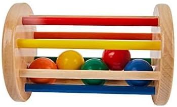 Spinning Drum Toy Play Kit for 6-12 Months Infant,Wooden Spinning Rainbow Baby Toys, Learning & Education Toys for Early Development - Image 4