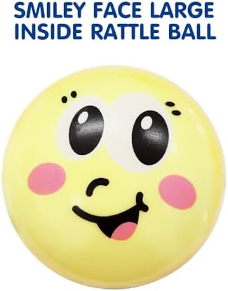 WEofferwhatYOUwant Baby Teether – Large Sensory Play Ball with Pastel Rattle – Easy Grip for Infants – Promotes Motor Skills & Tummy Time – BPA-Free, Safe Baby Toy for 0-6 Months - Image 6