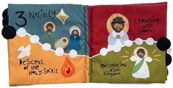 Rosary Quiet Book for Babies and Toddlers - Explore the Mysteries of the Rosary Through Play - Interactive Faith-Based Sensory Learning - Ideal for Family Prayer and Baptism Gifts - Image 4