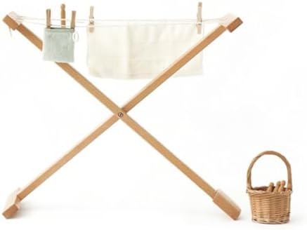 Montessori Wooden Clothes Drying Rack - Image 5