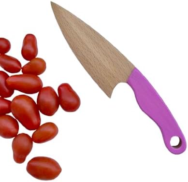Montessori knife, Kids safe wooden knife, Toddler kitchen knife tool (Pink) by Unknown