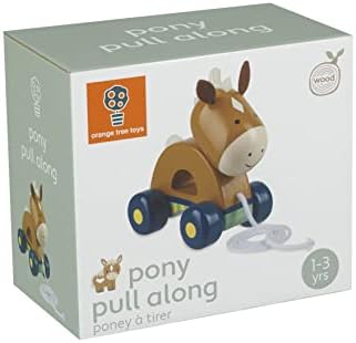Orange Tree Toys Pony Pull Along | Hand Painted Colorful Wooden Toy for Toddlers Age 12m+, Sustainably Made, Perfect for Encouraging First Steps and Developing Key Motor Skills - Image 4