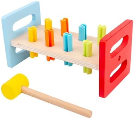 2pcs Pounding Bench Toys for Children, Cognitive Hammering Playthings by CONGARTENO