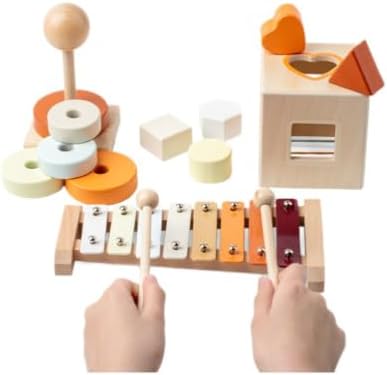 Montessori Wooden Baby Toy Set, Development Activity Toys - Image 2