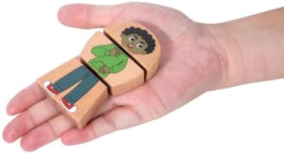 Social Emotional Learning Toy for Kids Ages 1-3, Wooden Stacking Blocks | Montessori Emotion Matching Toys, Sensory Game for Toddlers 18 Months and Up, Feelings Sorting Activities for 2 Year Old - Image 4