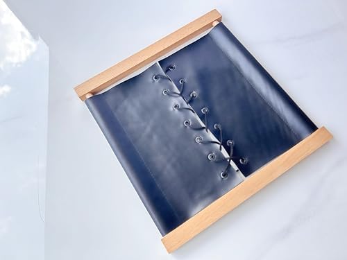 Premium Montessori Shoe Lacing Dressing Frame – Solid Beechwood & Leather Practical Life Material, Learn to Tie Shoelaces, Fine Motor Skills Self-Care Activity for Kids, Homeschool Classroom Ages 3-6 - Image 6