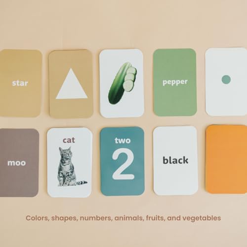 Learn & Drop Toddler Toy, Montessori Learning Games, 50 Preschool Flashcards for Toddlers 1-3, Learning Resources, Toddler Toys 2-3, Sight Word Flash Cards, Kindergarten Classroom Must Haves - Image 4