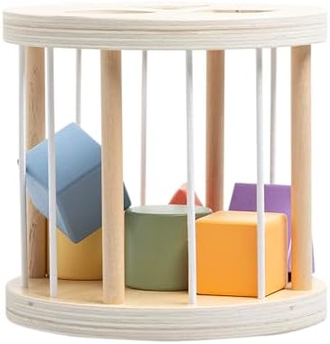 Pearhead Wooden Match and Roll Shape Sorter - Ages 12m+ by Pearhead