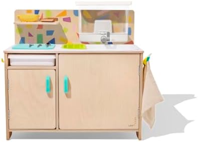 LOVEVERY, The Real Life Play Kitchen with Fresh, Drinkable Running Water, Plus Toddler Recipe Book, Birthday Gift for 18 Months to 5+ Years by Unknown