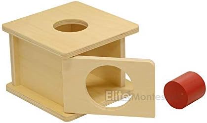 Montessori Imbucare Box with Red Cylinder - Image 3