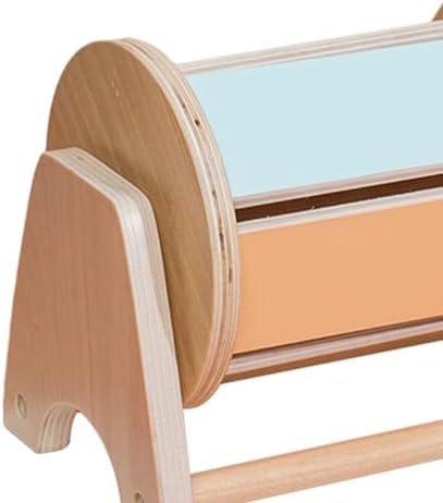 Vaveren Montessori Rotating Drum with Bell, Motor Skills, Small Size Wooden Rolling Drum, Educational for Children Babies 1 Year Old - Image 3