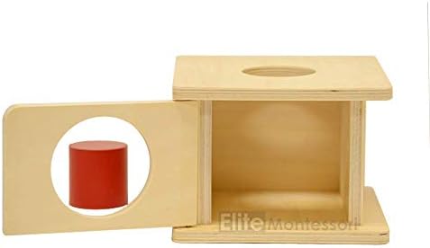 Montessori Imbucare Box with Red Cylinder - Image 2