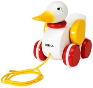 BRIO Infant & Toddler 30323 - Pull Along Duck Wood Baby Toy | Flapping Wings | Engaging Motor Skill Development | Certified Sustainable Wood Materials | Ideal for Kids Ages 1 and Up - Image 2