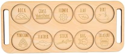 Karlak Wooden Outdoor Exploration Board Fun Educational Toy for Camping Hiking 26x11cm Plywood Nature Scavenger Game - Image 6
