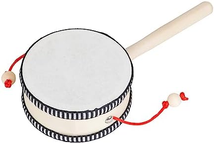 Rattle Drum Hand Rattle Drum Musical Educational Traditional Percussion Instrument Toy for Early Childhood Development Music for Wooden Percussion Instruments - Image 6