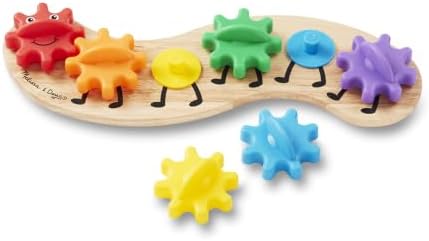 Melissa & Doug Rainbow Caterpillar Gear Toy with 6 Interchangeable Gears by Unknown