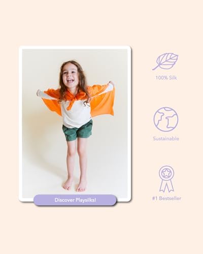 Sarah's Silks Playsilk - 100% Real Silk, Hand Dyed, Bright Colored Play Scarves | Montessori and Waldorf Toys for Dress up, Imaginative, and Pretend Play (35" x 35") - Image 2