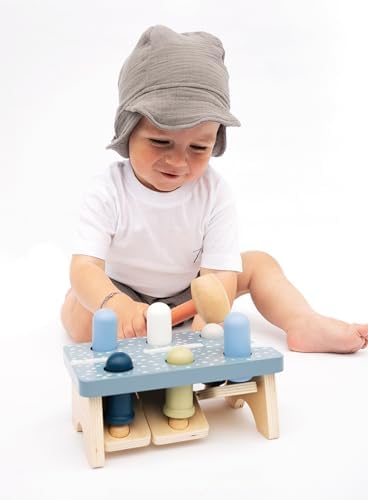 Small Foot Game Arctic Made of FSC 100%-Certified Wood, Hammer Bench for Kids Aged 1+ Years Old, 12448 - Image 6