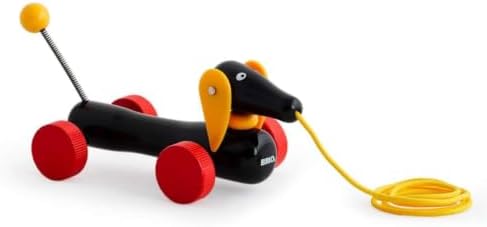 BRIO World - 30332 Pull Along Dachshund | Interactive Toddler Toy | Durable Wooden Construction | FSC Certified Sustainable Wood by Unknown