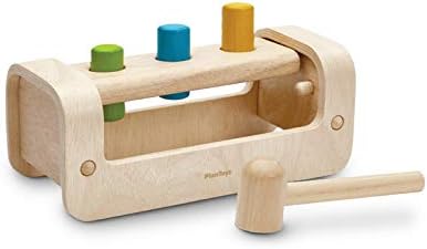 PlanToys® Pounding Bench Wooden Hammer Toy for Kids Ages 3+ Montessori - Image 4