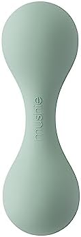 mushie Silicone Baby Shaker Rattle Toy | Ages 3+ Months (Cambridge Blue) by mushie