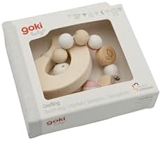 goki Baby 65336 Wooden Grasping Toy in Bird Shape for Babies - Made in Germany, Pink, Girls, Natural Motor Skills Toy to Promote Gripping Reflex, from Birth - Image 3