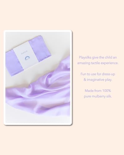 Sarah's Silks Playsilk - 100% Real Silk, Hand Dyed, Bright Colored Play Scarves | Montessori and Waldorf Toys for Dress up, Imaginative, and Pretend Play (35" x 35") - Image 4
