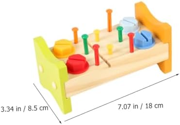 BESPORTBLE Wooden Pounding Peg Workbench Toy for Toddlers - Image 3