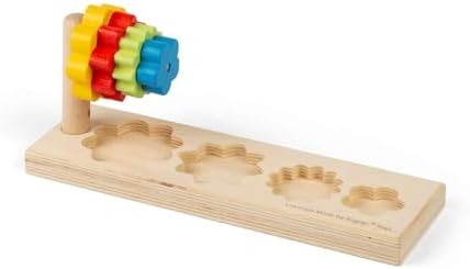 Bigjigs Toys Flower Sorter - Wooden Sorting and Stacking Toy, Educational and Eco-Friendly, Early Learning Activity Montessori Gifts for Babies Toddlers, Made - Image 5