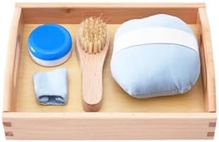 Shoe Polishing Practical Life Set, Daily Skill Learning Toy by Unknown