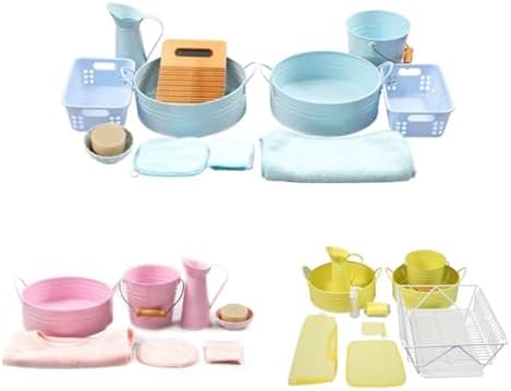 Montessori Practical Life Cleaning Set, Toddler Washing Work Kit, Fine Motor Skills Development,Blue - Image 4