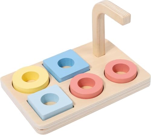 Adena Montessori 5-Shape Stacking Ring Toy, 12m+ by AdenaMontessori