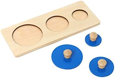 Montessori Multiple & Single Shape Puzzles - Jumbo Knob Wooden Geometry & Color Sorter for Toddlers - Image 3