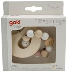 goki Baby 65336 Wooden Grasping Toy in Bird Shape for Babies - Made in Germany, Pink, Girls, Natural Motor Skills Toy to Promote Gripping Reflex, from Birth - Image 2