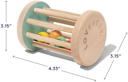 Lovevery, Montessori Rolling Rattle, Baby Rattle Starting at 12 Weeks - Image 4