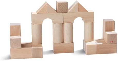 HABA Wooden Building Blocks 26 Piece Set: Open-Ended Stacking Toys, Toddler Blocks, and Wooden Toys Made in Germany for Creative Play and Learning by HABA