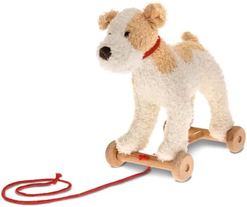 Egmont Toys Wooden Pull Along Dog Toy for Toddler, Montessori 1 Year Old by Egmont+Toys